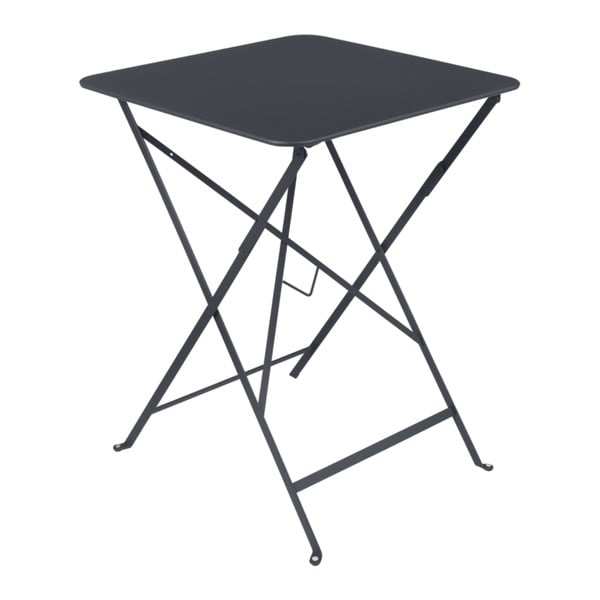 Antracitově šedý zahradní stolek Fermob Bistro, 57 x 57 cm