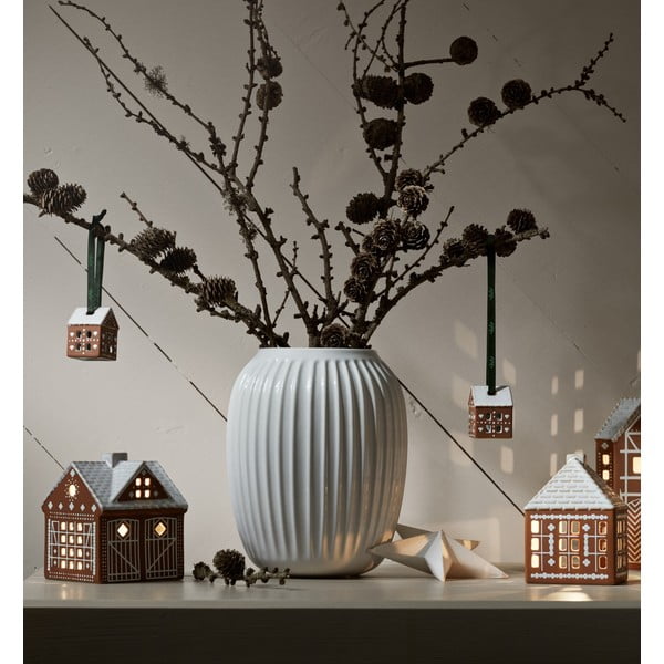 Keraamilised jõulukaunistused 2tk komplektis 5 cm Gingerbread - Kähler Design-image-1
