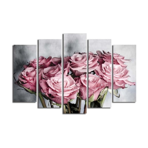 Vícedílný obraz Roses, 105 x 70 cm