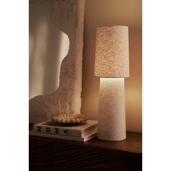 Valge bouclé laualamp (kõrgus 58 cm) Philo - Ellos Home-image-1