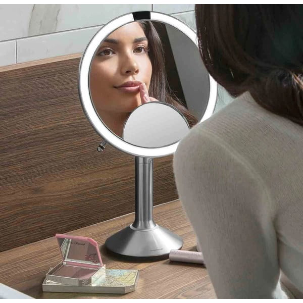 Valgustusega kosmeetikapeegel, suurendav ø 20 cm Sensor Trio - simplehuman-image-3
