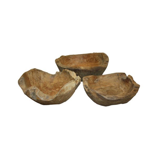 Töötlemata teakpuust puuviljakaussi Mara, ⌀ 20 cm - HSM collection-image-4