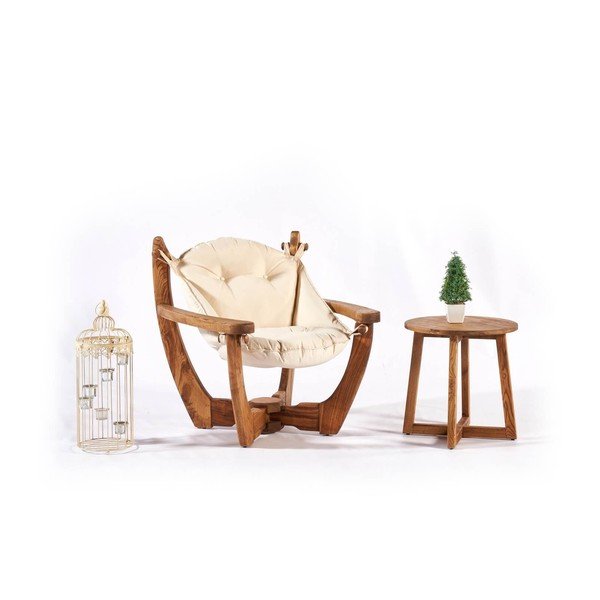 Puidust aiatool kreem-puiduvärvi Relax - Floriane Garden-image-3