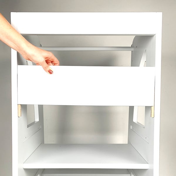 Přední bílá lišta k učicí věži Montessori - Rocket Baby-image-2