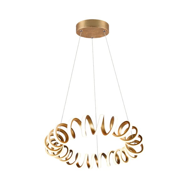 Kuldne LED rippvalgusti ø 55 cm Curl - Trio-image-2