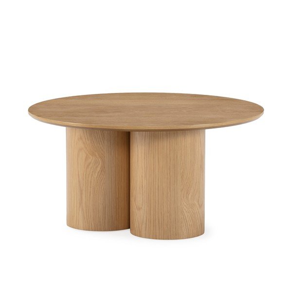 Ümmargune tammepuust kohvilaud, läbimõõduga 80 cm Lua - MOME-image-3