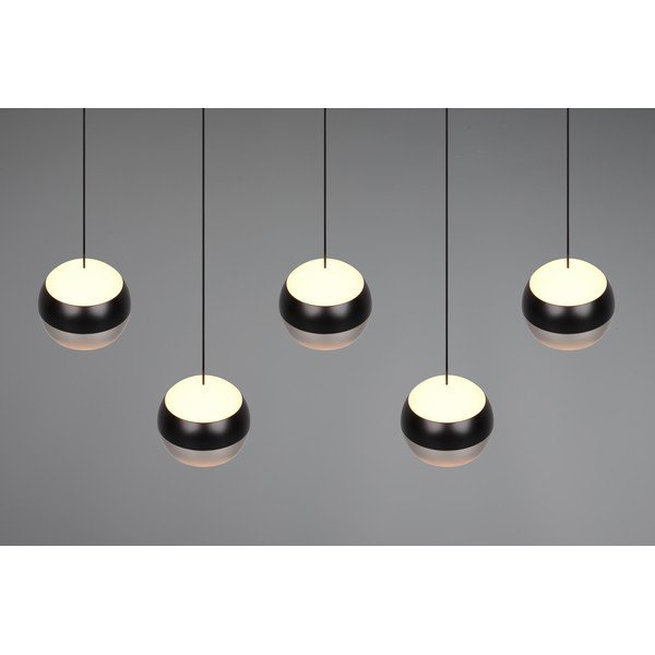 Must/hõbedane LED-rippvalgusti Orbit - Trio Select-image-1