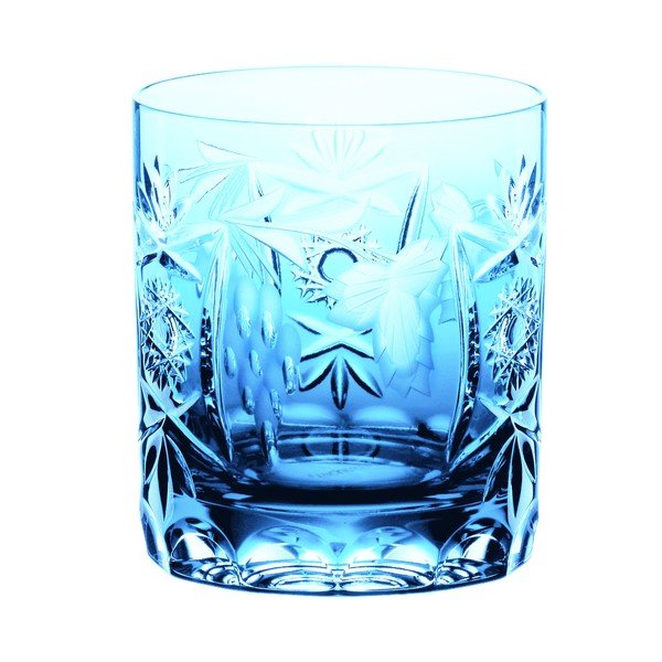 Tyrkysová sklenice na whisky z křišťálového skla Nachtmann Traube Whisky Tumbler Aquamarine, 250 ml