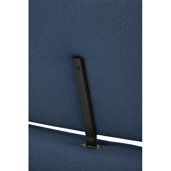 Tumesinine polsterdatud kaheinimesevoodi koos voodipõhjaga 140x200 cm Odette - Scandic-image-1