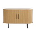 Tammespoonist lükandustega kummut 120x76x45 cm. Nola - Unique Furniture