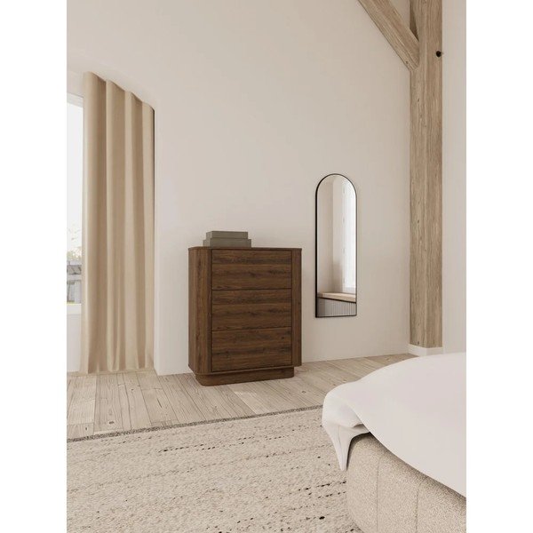 Tumeda naturaalse tammepuust kummut 90x107x40 cm Atmore - Actona-image-1