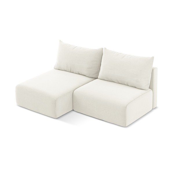 Kreemjas sametdiivanvoodi/panipaigaga nurgadiivan (vasak nurk/diivanvoodiga) Kalena - Makamii-image-3