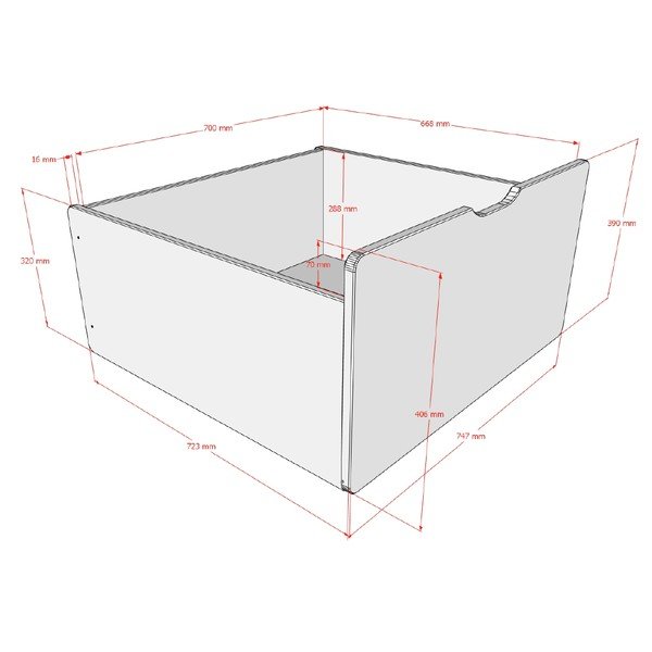 Valge aksessuaar lastevoodile Primo - Vipack-image-2