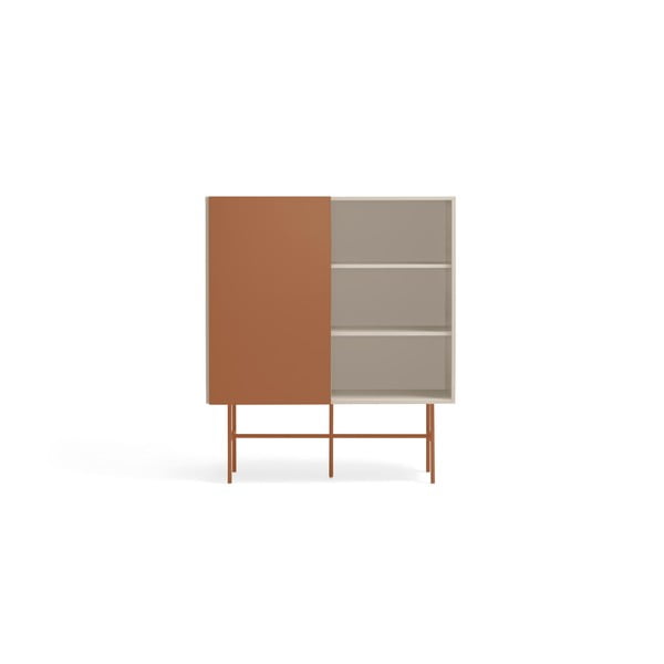 Tellisevärvi/beež kõrge lükandustega kummut 120x140 cm Nube - Teulat-image-2