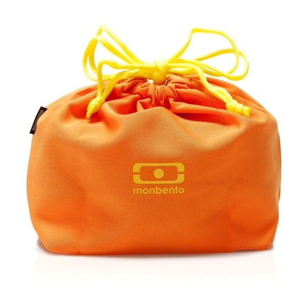 Oranžový obal na obědový box Monbento