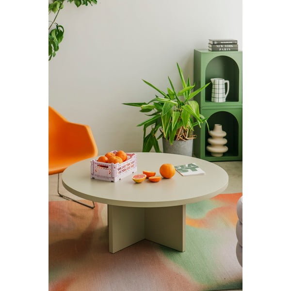 Valge ümmargune diivanilaud ø 80 cm Pausa - Really Nice Things-image-2