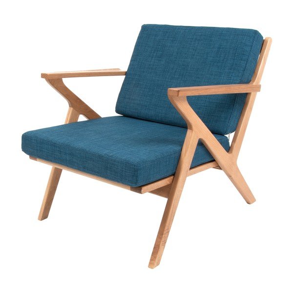 Křeslo Present Time Rest Oak Blue-image-1