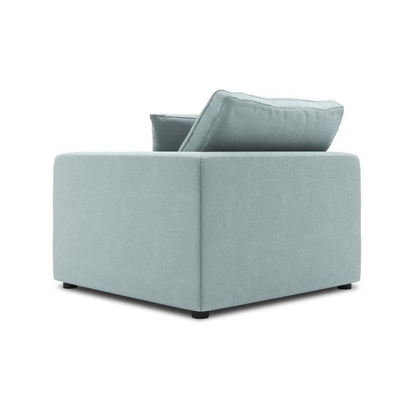 Světle modrá rohová část modulární manšestrové pohovky Windsor & Co Sofas Galaxy, pravý roh-image-3
