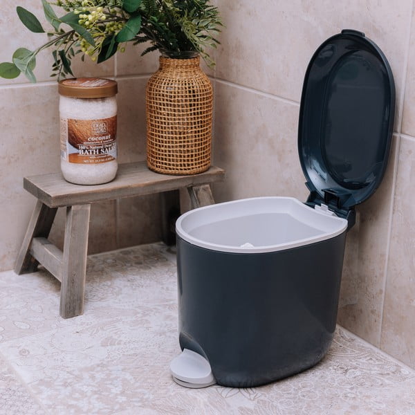 Tumehall plastikust prügikast 3,5 l - Addis-image-4