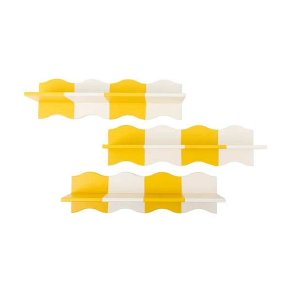 Kollane/valge laste riiul 80 cm Bubbi - Bloomingville Mini-image-4