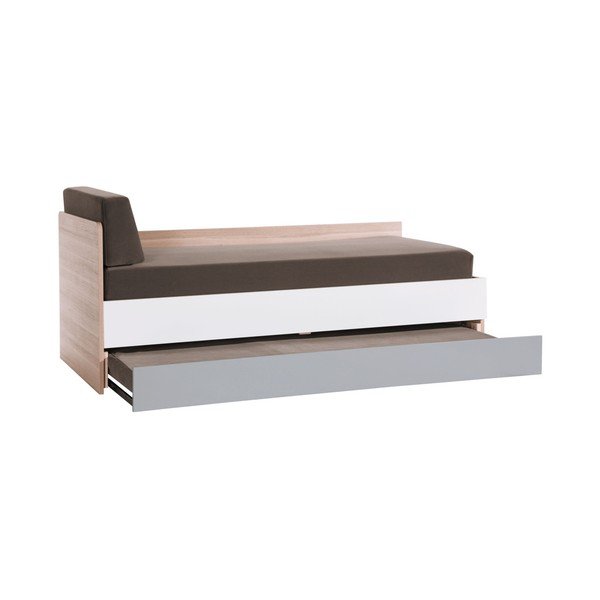 Jednolůžková postel s bílými a šedými detaily Vox Evolve, 90 x 200 cm-image-2