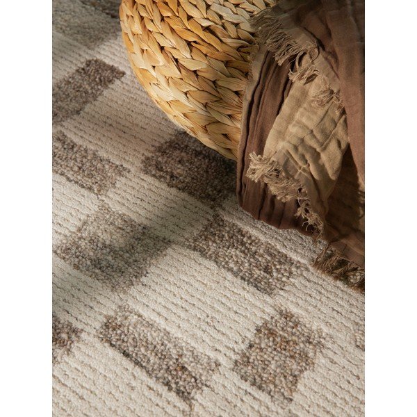 Kreemikas käsitsi kootud villane vaip 120x180 cm Boho 1.0 Structa - Vikosa-image-2