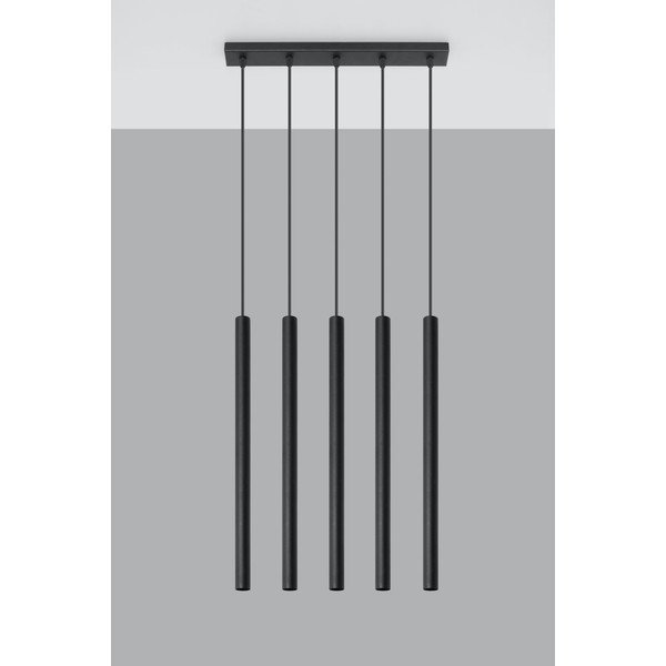 Must rippvalgusti, pikkus 45 cm Fideus - Sollux-image-3