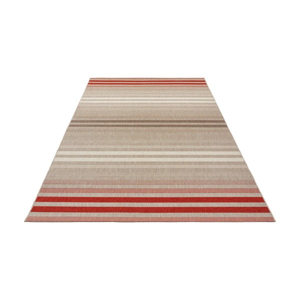 Punane ja kreemikas õuevaip , 160 x 230 cm Paros - NORTHRUGS-image-1