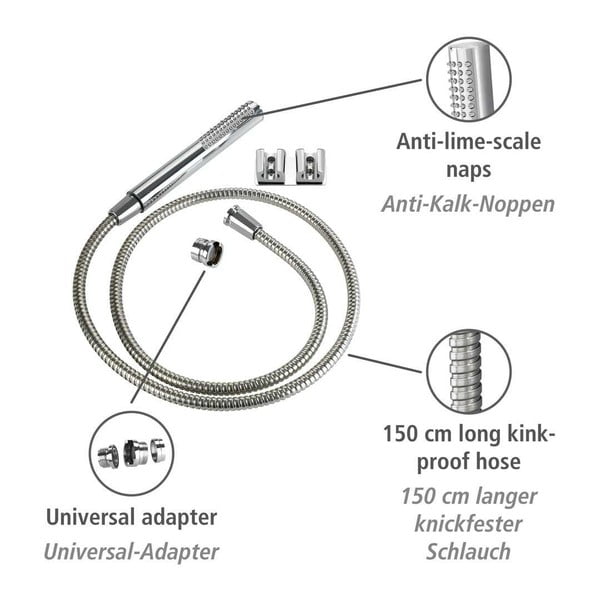 Dušivoolik valamu jaoks kahekordse seinakinnitusega - Wenko-image-4