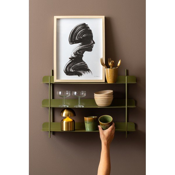 Roheline astmeline metallriiul 60 cm Riqueza Tres - PT LIVING-image-1