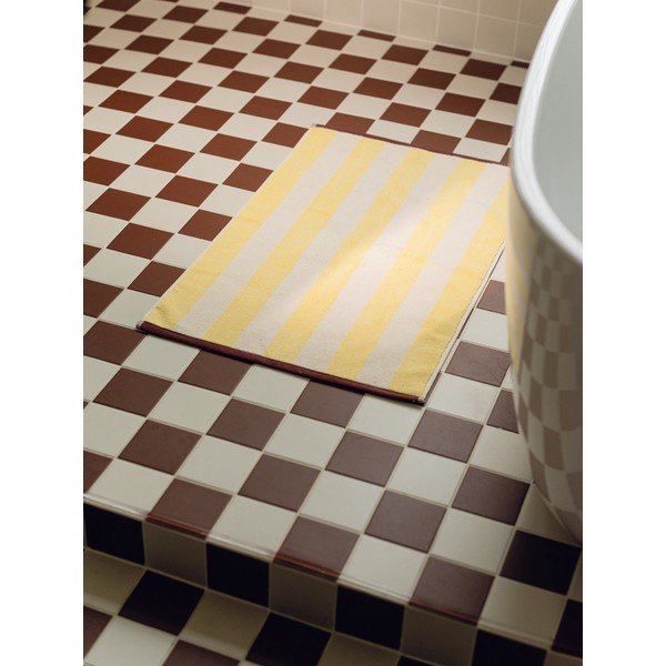 Kollane tekstiilist vannitoamatt 50x80 cm Gobo - noo.ma-image-2