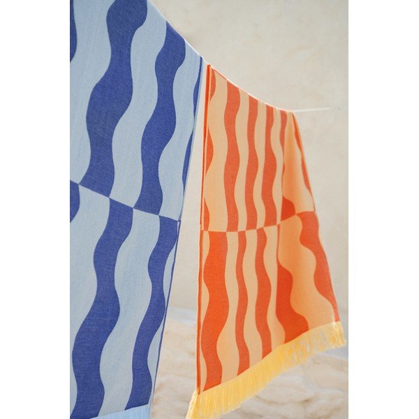 Sinine puuvillane rannarätik 100x160 cm Nugo - noo.ma-image-2