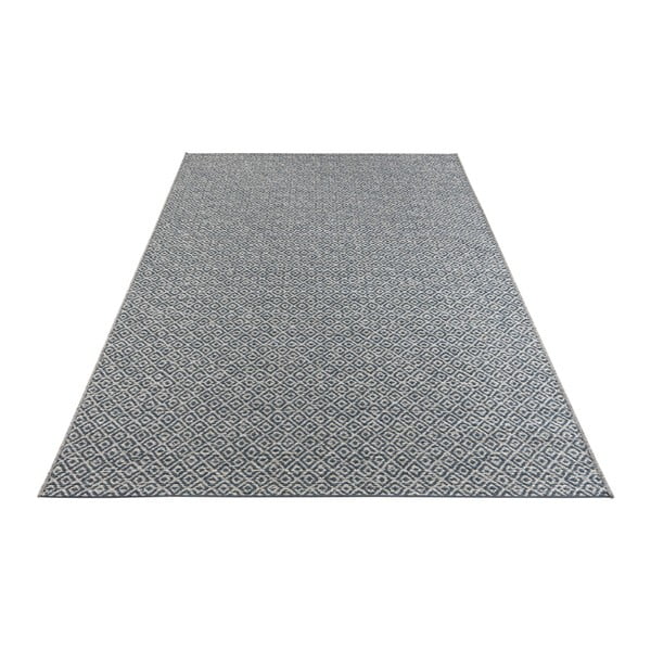 Modrý koberec vhodný i na ven Elle Decoration Bloom Croix, 140 x 200 cm-image-3