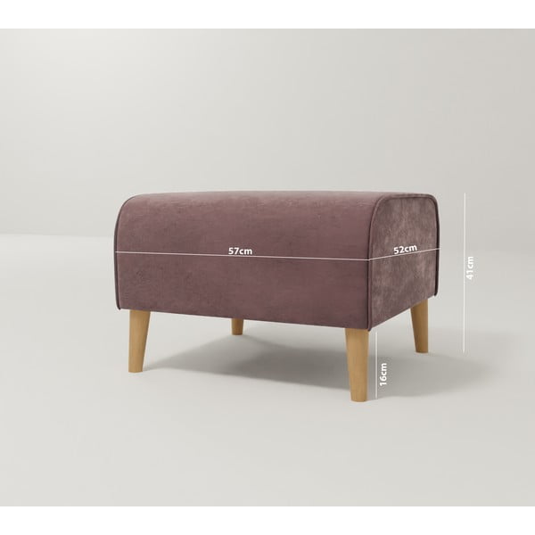 Roosa sametist jalatugi Carole - Ropez-image-3