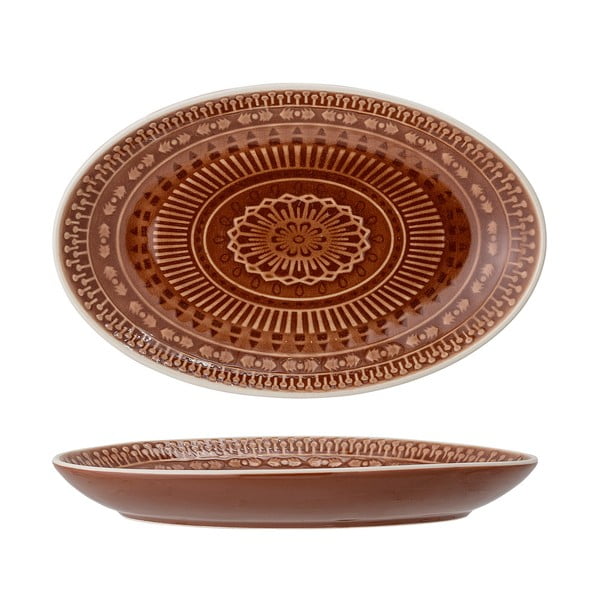 Pruun ja punane serveerimistaldrik , 22,5 x 14 cm Rani - Bloomingville-image-3