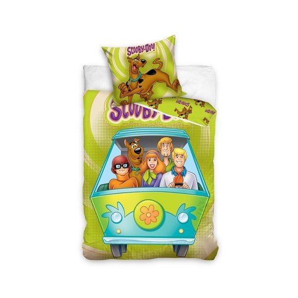 Dětské bavlněné povlečení na jednolůžko CARBOTEX Scooby Doo, 160 x 200 cm