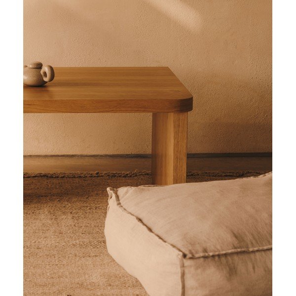 Beež linane kott-tool Forallac - Kave Home-image-1