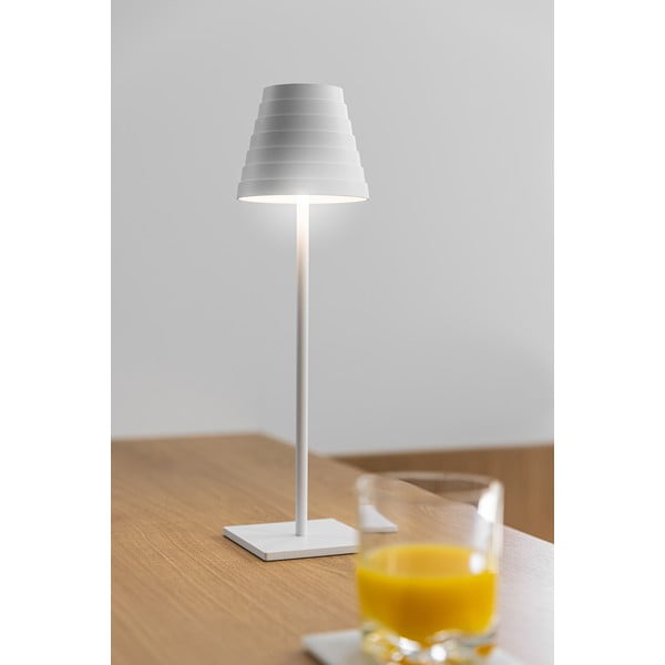 Valge LED laualamp (kõrgus 37 cm) Fizzi - GTV-image-1