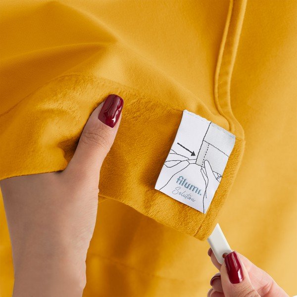 Sinepivärvi sametist pimendav kardin 200x250 cm Velto - Filumi-image-2