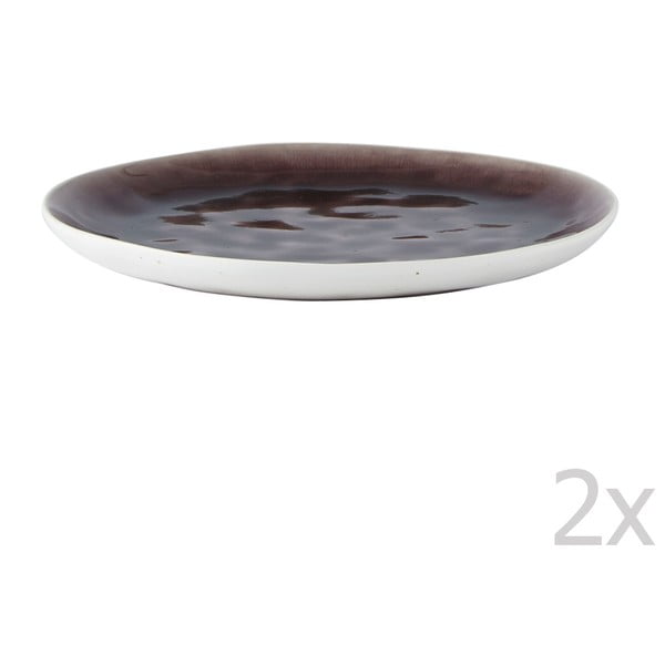 Sada 2 dezertních talířů Violet, 21 cm