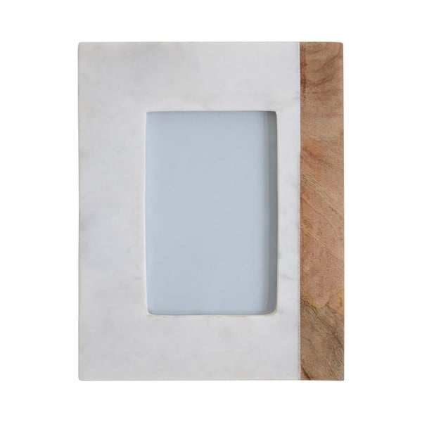 Valge-puiduvärvi kivikeraamikast raam 18x23 cm Sena - Premier Housewares-image-2