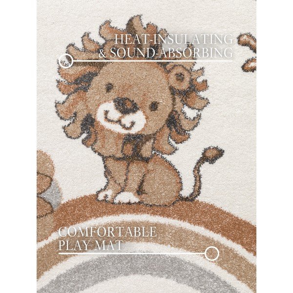 Kreem laste vaip ø160 cm Roar like a Lion - Villeroy&Boch-image-2