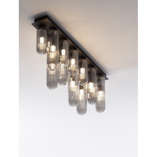 Hall klaasist laevalgusti klaasist varjuga 10x72 cm Gustave - Nova Luce-image-3