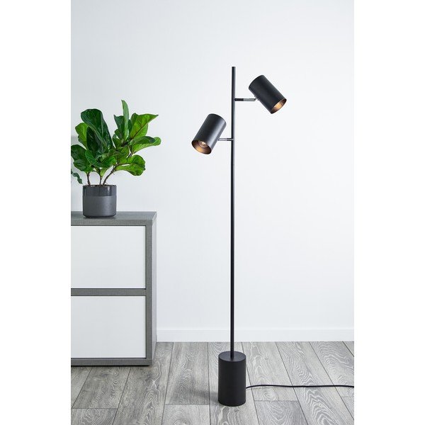 Must põrandalamp Twin - Markslöjd-image-1