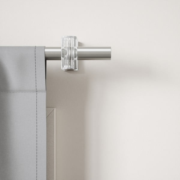 Matt hõbedane terasest pikendatav kardinapuu 107–305 cm Flute - Umbra-image-3