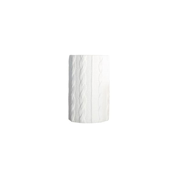 Váza Knitted, white, 24 cm