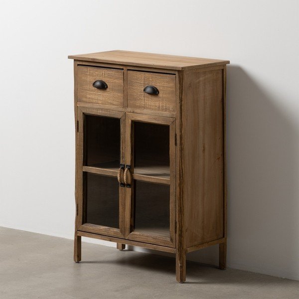 Kuusepuidust vitriinkapp  64x92,5 cm - Ixia-image-1