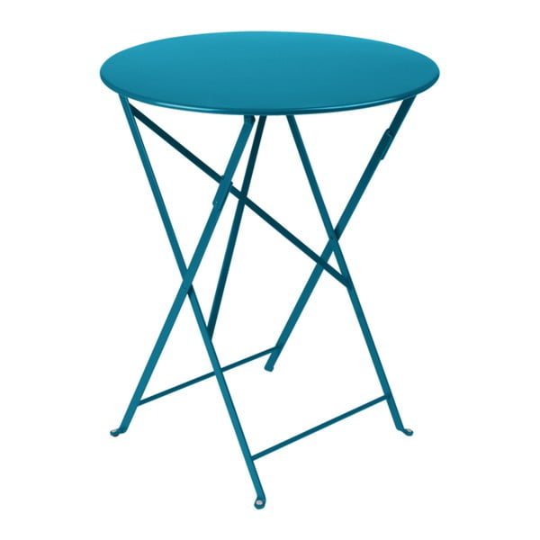 Modrý zahradní stolek Fermob Bistro, Ø 60 cm