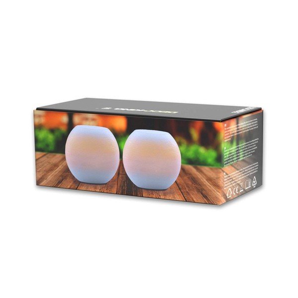 Sada 2 LED svíček DecoKing Bowl, výška 6,5 cm-image-2