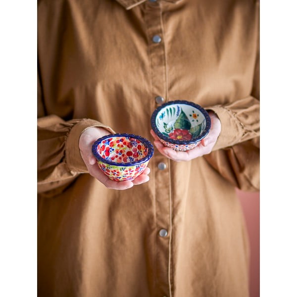 Punased kivikeraamikast serveerimiskausid 2tk komplektis 95 ml Florist - Bloomingville-image-3